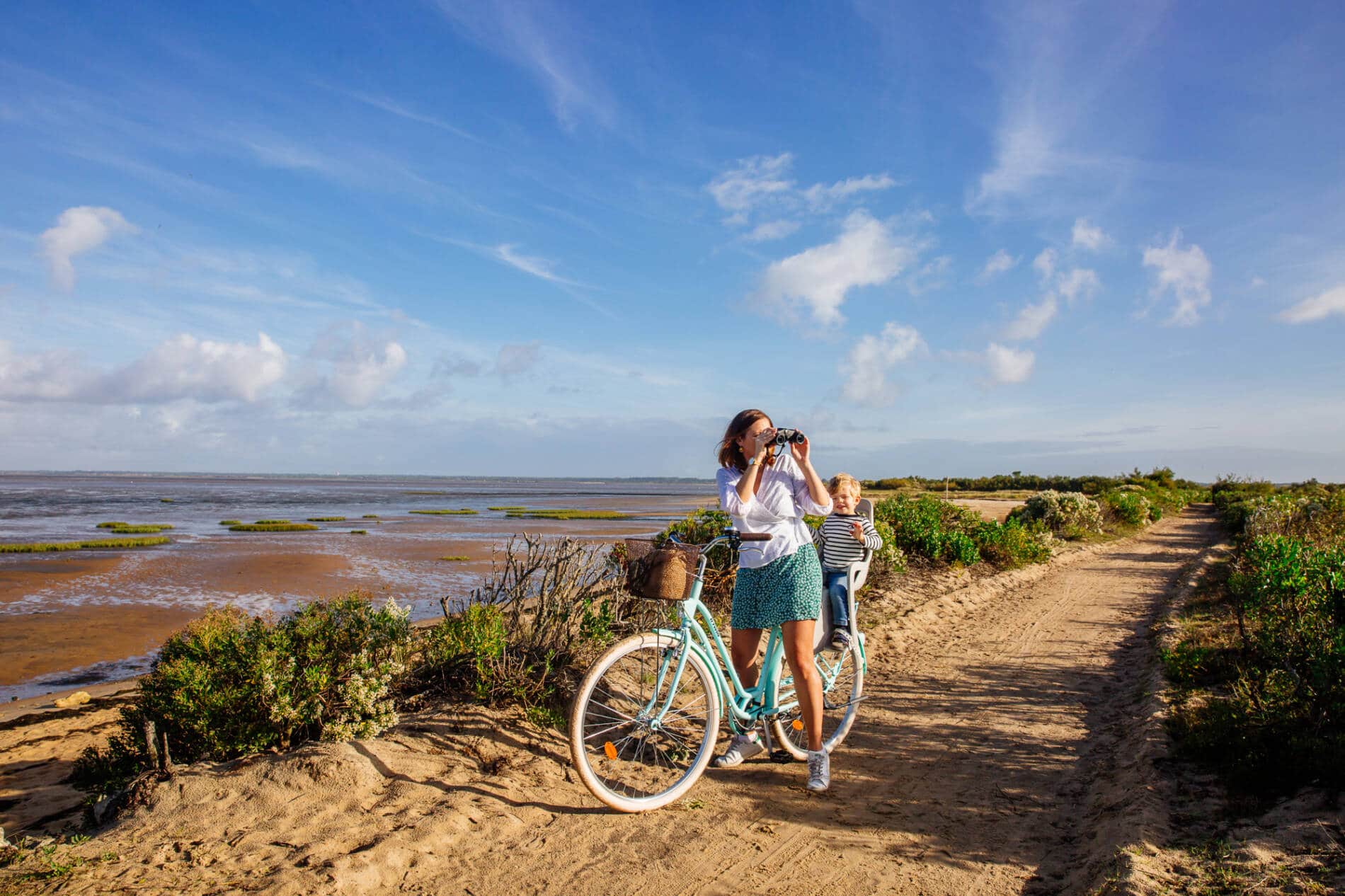 Balade-en-vélo le long du sentier du littoral