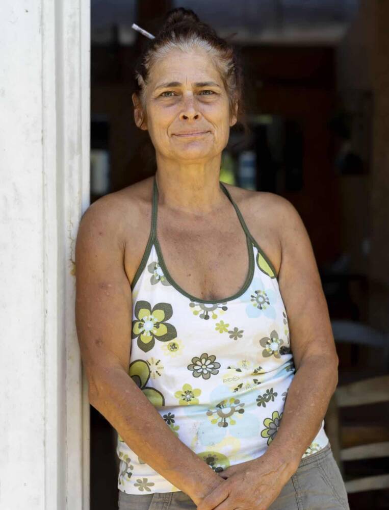 La cabane bleue Teich. POrtrait de Flo