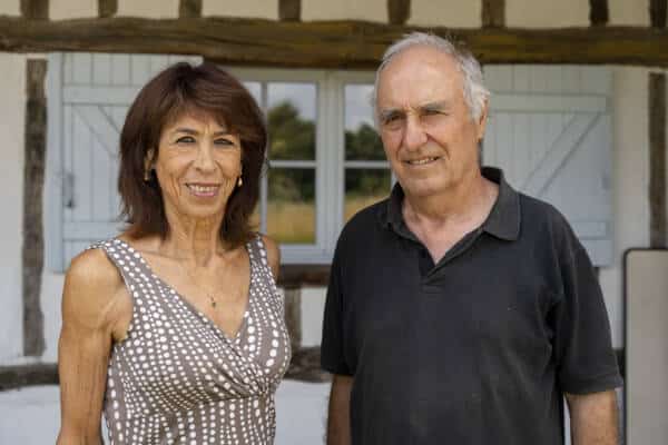 POrtrait Marie et Christian. Gîte de la PIerre