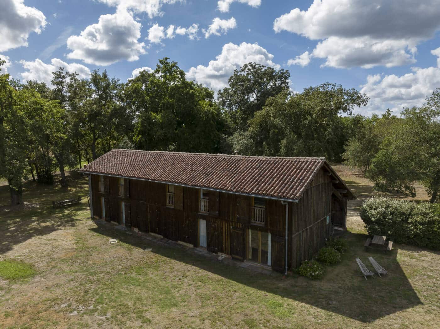 Gîte écoresponsable Airial de Cécile et Laurent. Extérieur