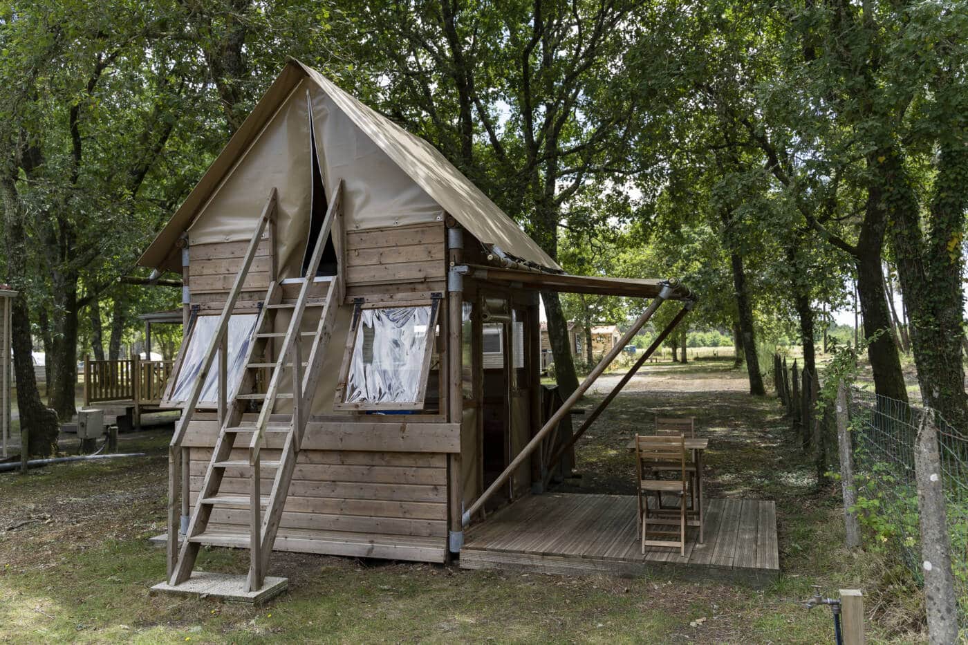 Camping Le Laha Morcenx hébergement écolo insolite