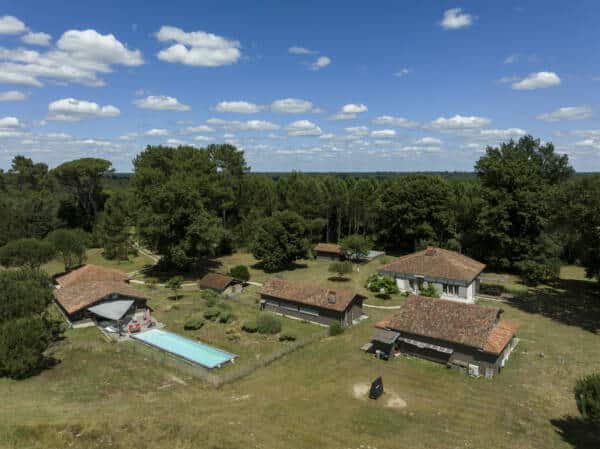 La Canopée des Landes vue du ciel