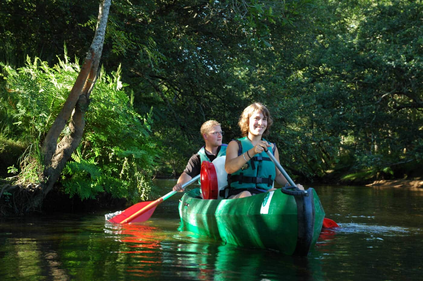 Virée en duo en canoë sur la Leyre